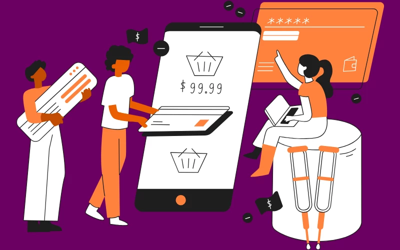 a few people testing the best crm for ecommerce on a smartphone